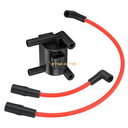 Ignition Coil & Spark Plug Wire Cap for FXD FLD FXST FXSB FXSE Dyna