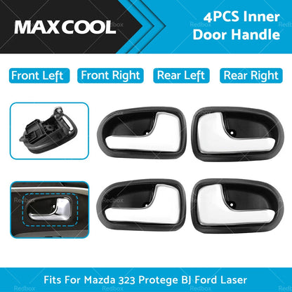 4 x Door Handles for Mazda 323, Astina, Ford Laser (1990-1998)