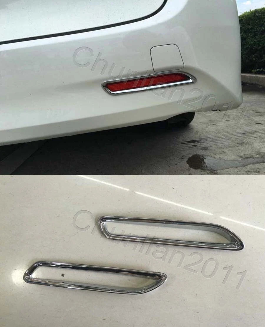 Chrome Rear Fog Light Cover Trim for Toyota ALPHARD 2 x (2015-2020)