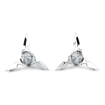 Chrome Spun Blade Front Axle Cap Nut Cover for Harley Softail Touring