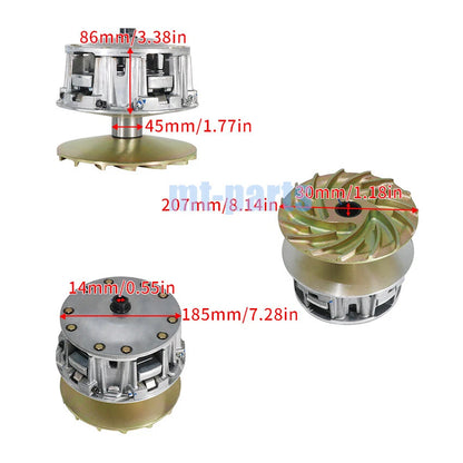 Clutch Variator Pulley Set for TGB AG-911230 1000LT (EST) EURO 4