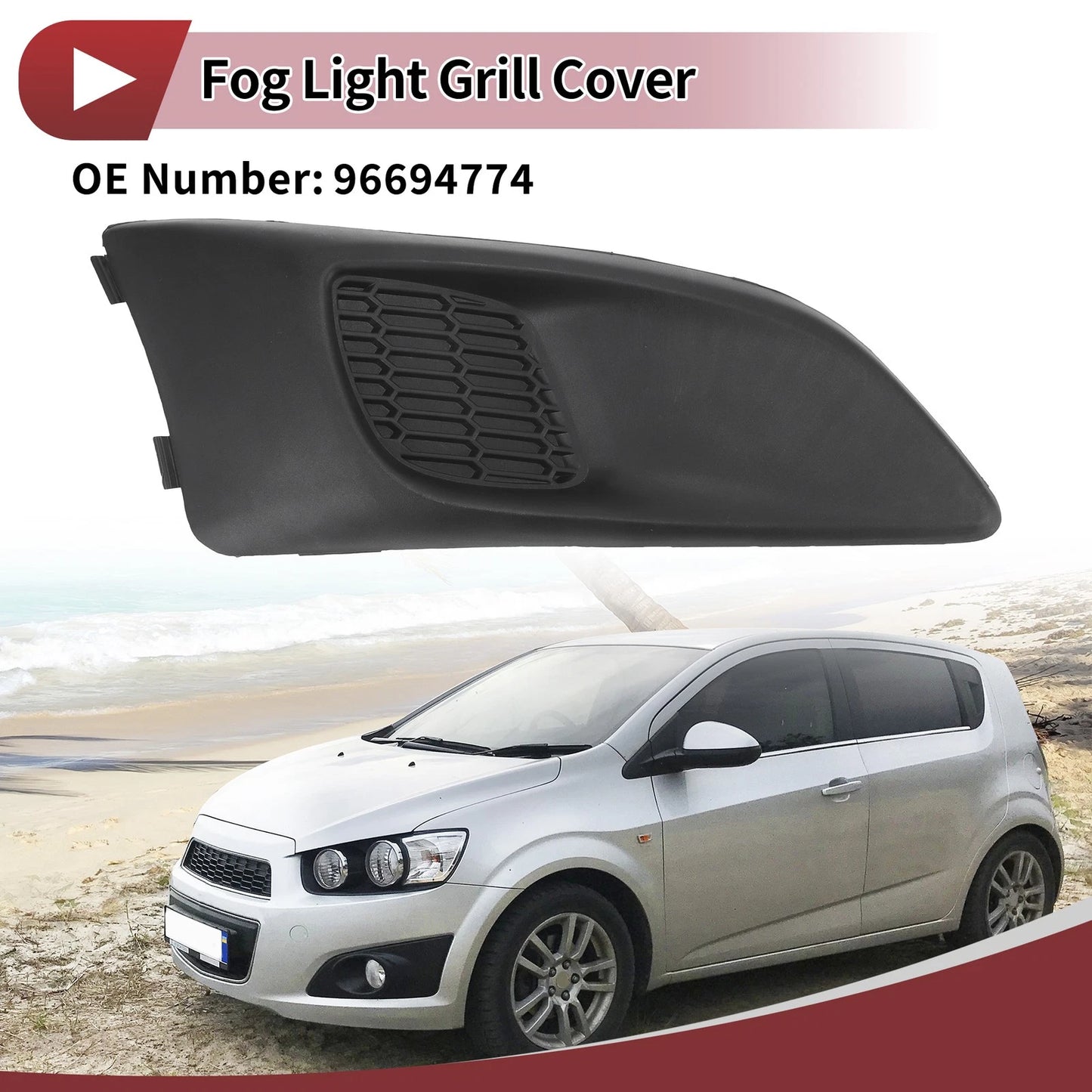 Front Right Fog Light Grill for Chevrolet Sonic (2012-2016)