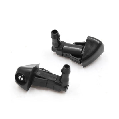 2 x Black Plastic Windshield Washer Wiper Nozzles for Honda