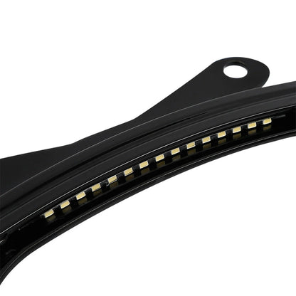 Curved License Plate Frame Mount LED Light for Harley Road Street Glide (2006-2023)