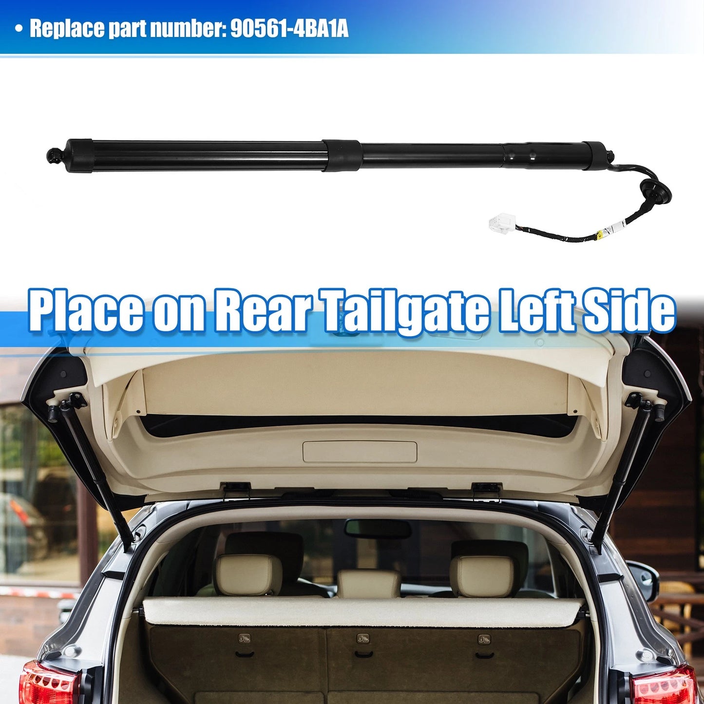 Rear Left Tailgate Lift Support for Nissan Rogue (2014-2019)