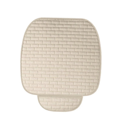 Beige Front Seat Cushion Cover for Car - Anti-Slip Protector Mat Accessories