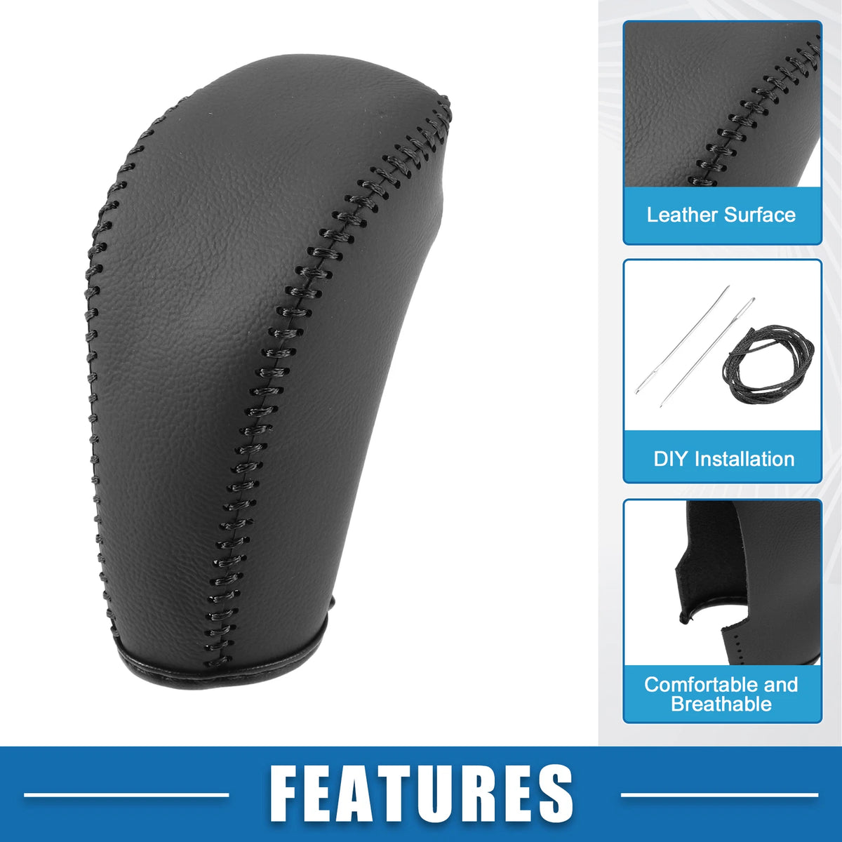 Auto Gear Shifting Knob Cover for Hyundai IX25 (2016-2017) Black Trim