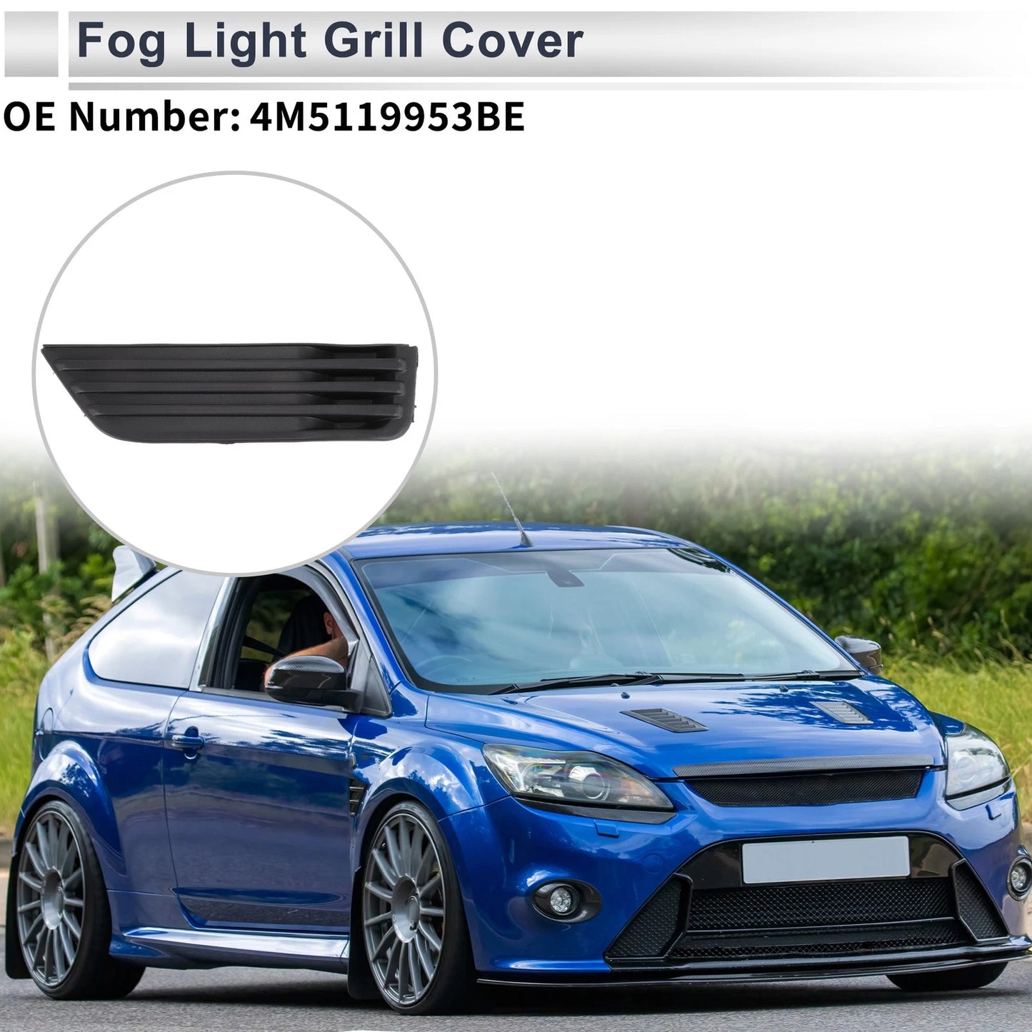 Front Left Fog Light Grill for Ford Focus (2009-2012)
