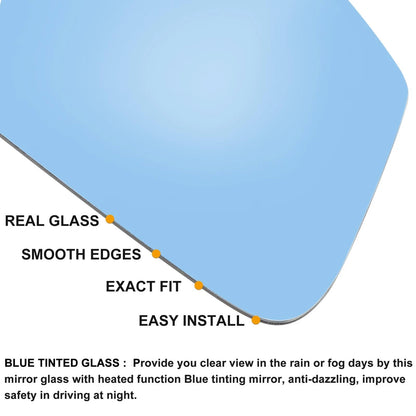 Heated Right Mirror Glass with Backing Plate for BMW X5 E53 (2000-2006)