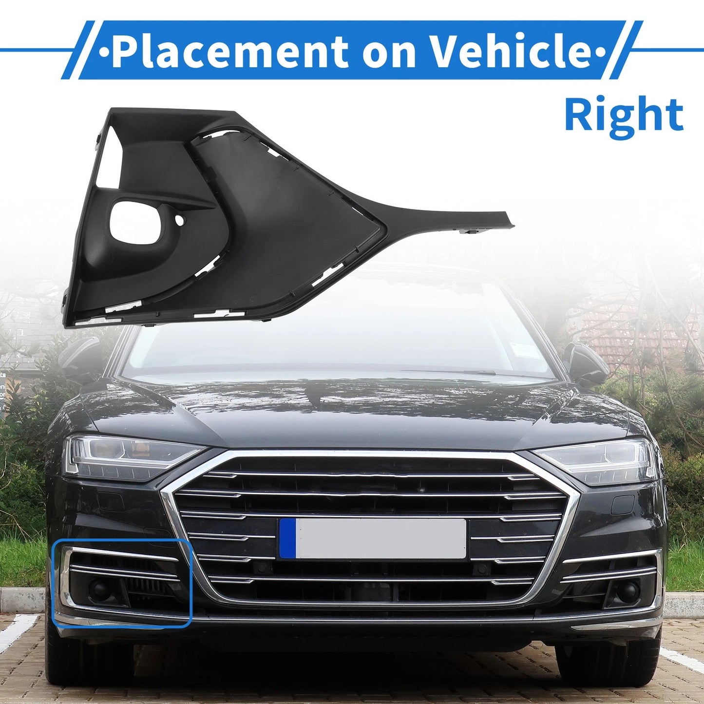 1 Pc Car Front Right Fog Light Grill for Buick Encore (2020–2023)