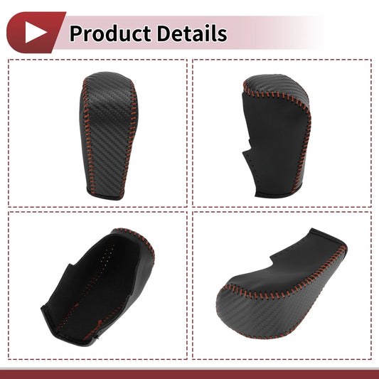 1 Pc Gear Shift Knob Cover for BMW 3 Series E90 (2005-2013) Black Leather