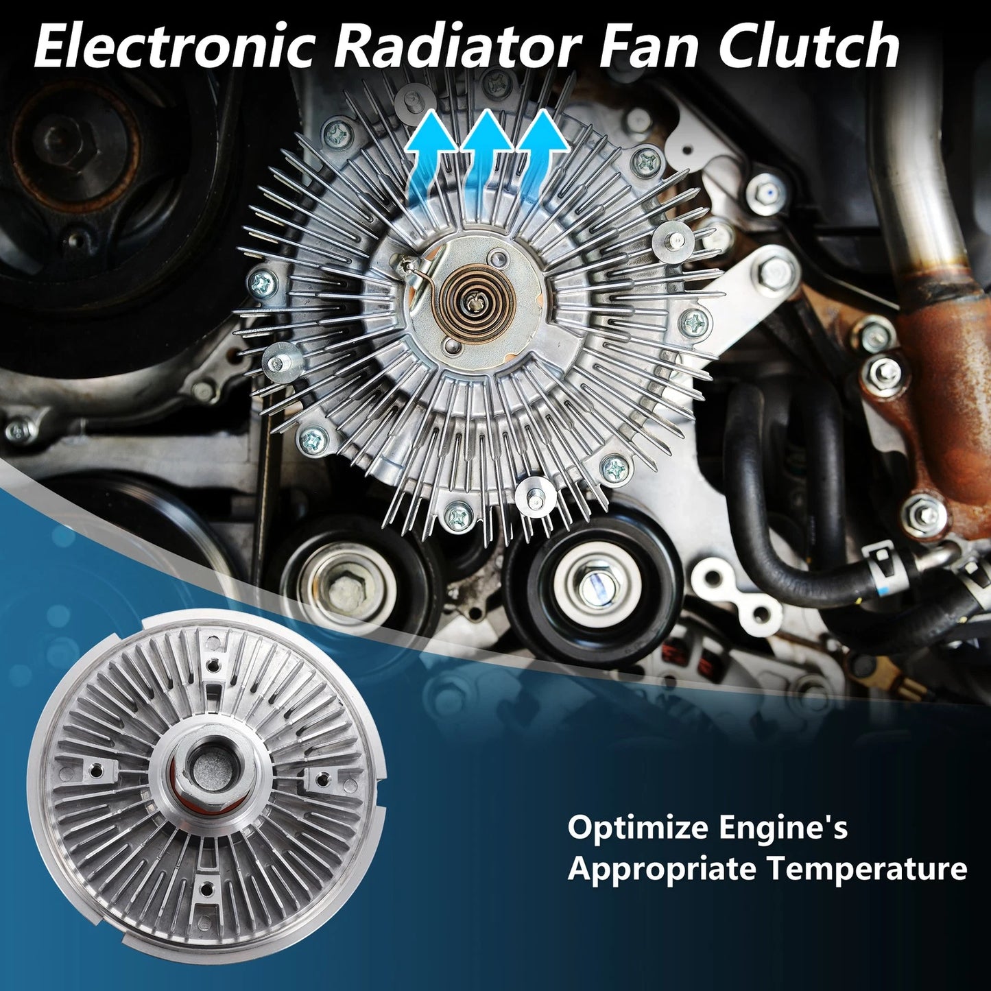Engine Cooling Fan Clutch 2.5L OHV for Chevrolet Astro