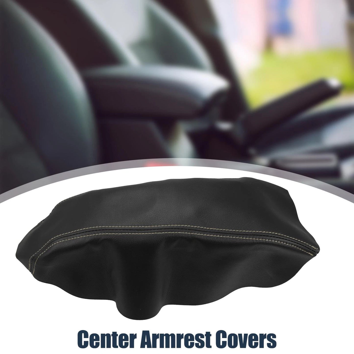 Microfiber Leather Armrest Cover for Nissan Maxima 2016-2021 Beige