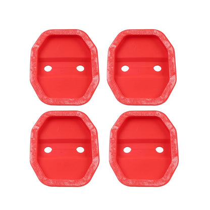 4 x Red Car Door Lock Protective Covers for BMW F40 F45 G20, Benz C-Class, Maserati