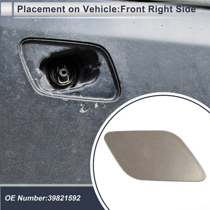 Bumper Headlight Washer Nozzle Cover Cap for Volvo (Copper Tone)
