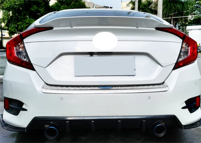 Ducktail Rear Spoiler Wing for 2016-2021 Honda Civic Sedan - Unpainted