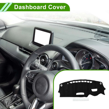 Dash Cover Mat for Mazda CX-3 (2016-2022) Sun Protector Pad Black