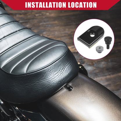 Seat Bolt Screw with Cover Nut Set for Harley Davidson Dyna (1993–2017)