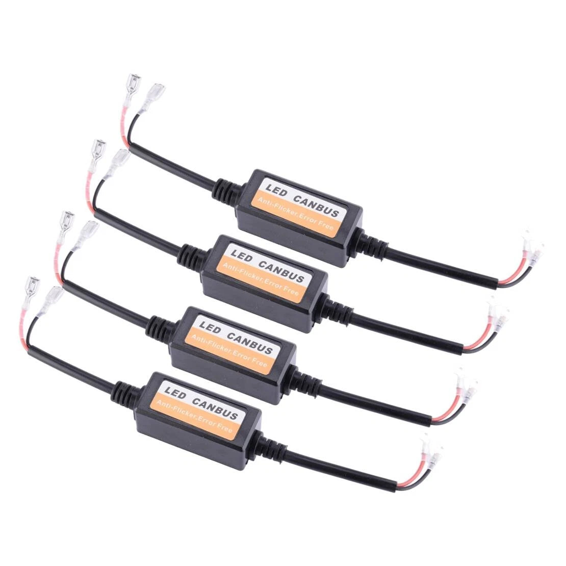 4Pc Headlight Decoder Canbus Anti Flicker Resistor for H1/H3 (Fits Various Models)