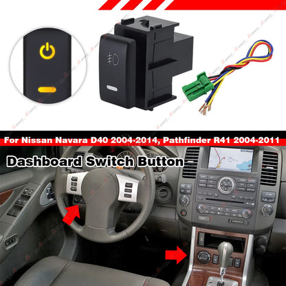 LED Dashboard Control Switch Button for Sentra/370Z (2007–2012, 2008–2021)