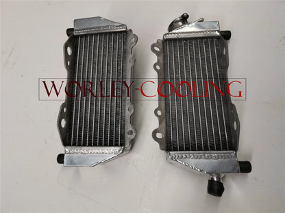 Aluminum Radiator & Red Hose for Kawasaki KX125 KX 125 (1999-2002)