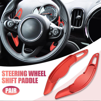 Red Car Steering Wheel Shift Paddle Extend Cover for BMW Mini Cooper (2002-2023)
