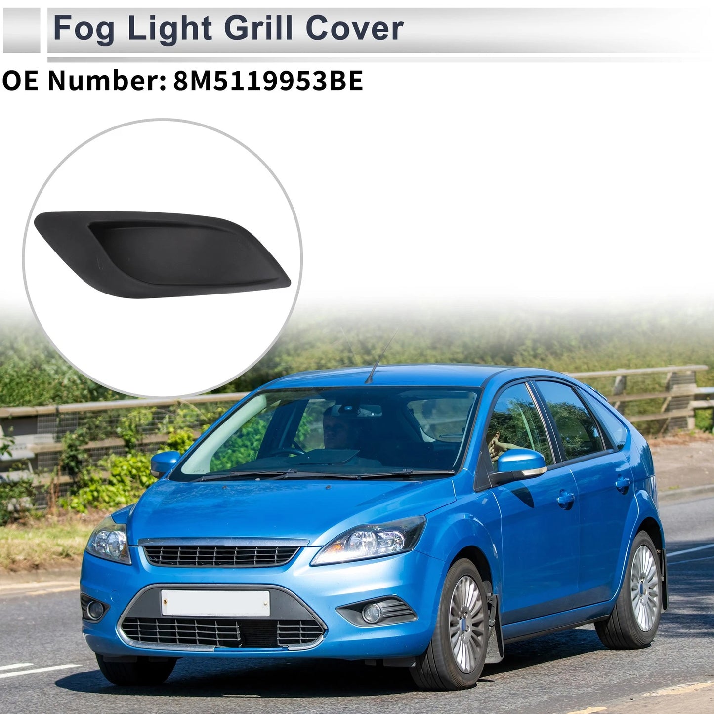 Front Left Fog Light Grill for Ford Focus (2008-2010)