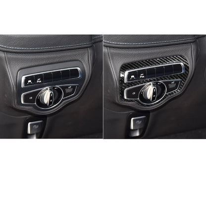 100% Carbon Headlight Switch Button Cover Trim for Benz G500 G63 W464 2019-2023