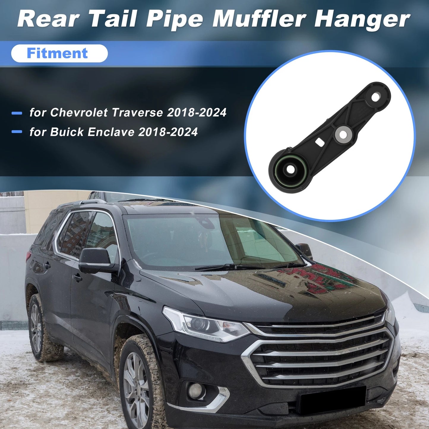 Tail Pipe Muffler Hanger Rear Right for Chevy Traverse (2018-2024)