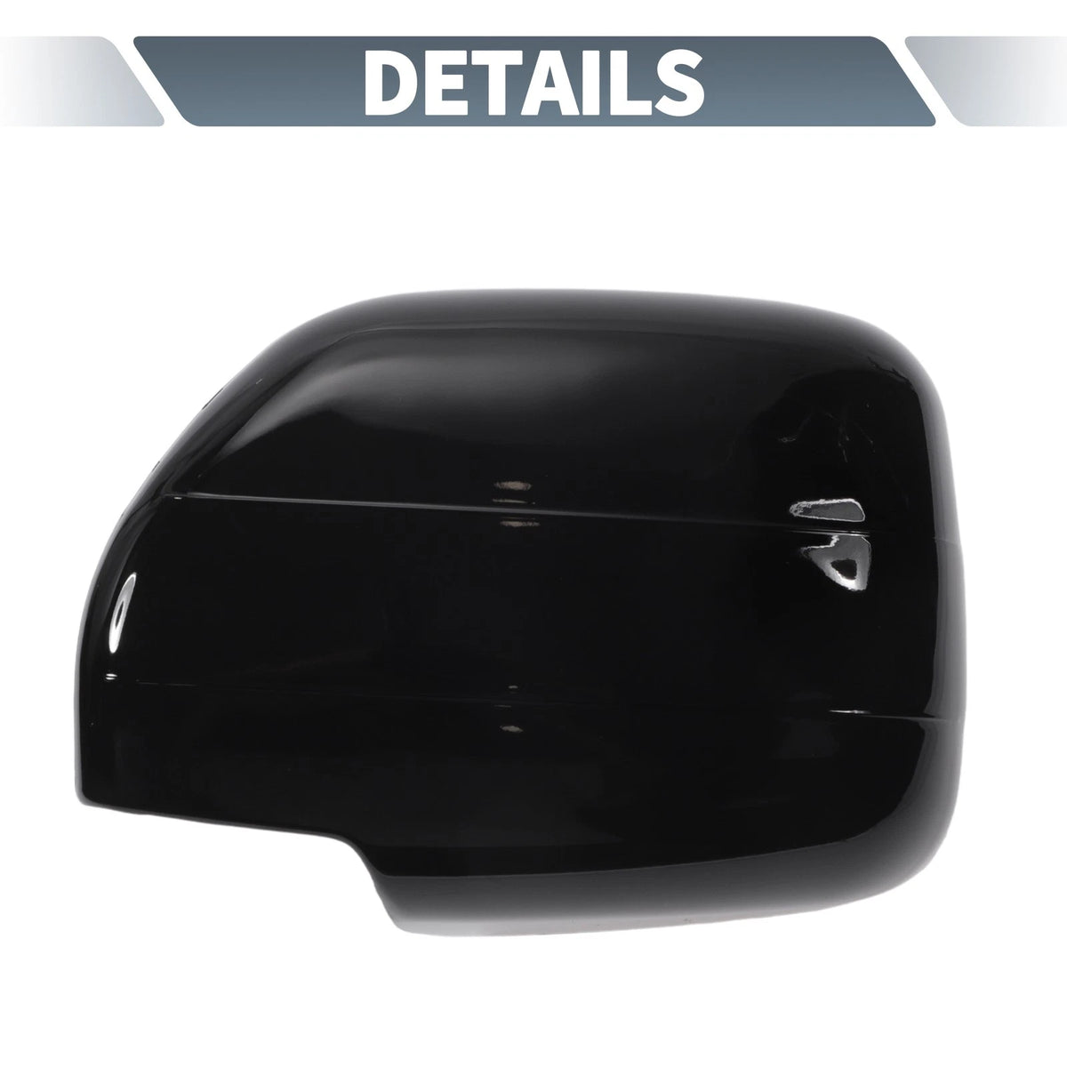 Pair / 2 x Rearview Mirror Cap Overlay Gloss Black for Toyota Land Cruiser