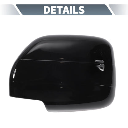 Pair / 2 x Rearview Mirror Cap Overlay Gloss Black for Toyota Land Cruiser