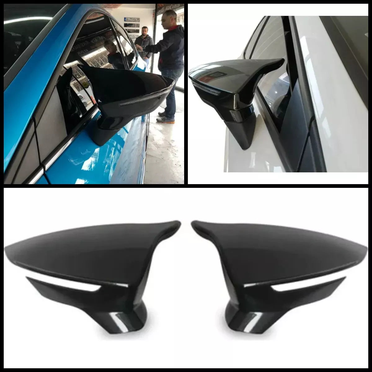 2 Piece Side View Mirror Covers for Seat Leon MK3 MK3.5 (2013-2019)