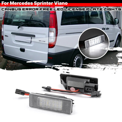 LED License Plate Light for Mercedes-Benz Sprinter 906 Viano W639 Vito W639