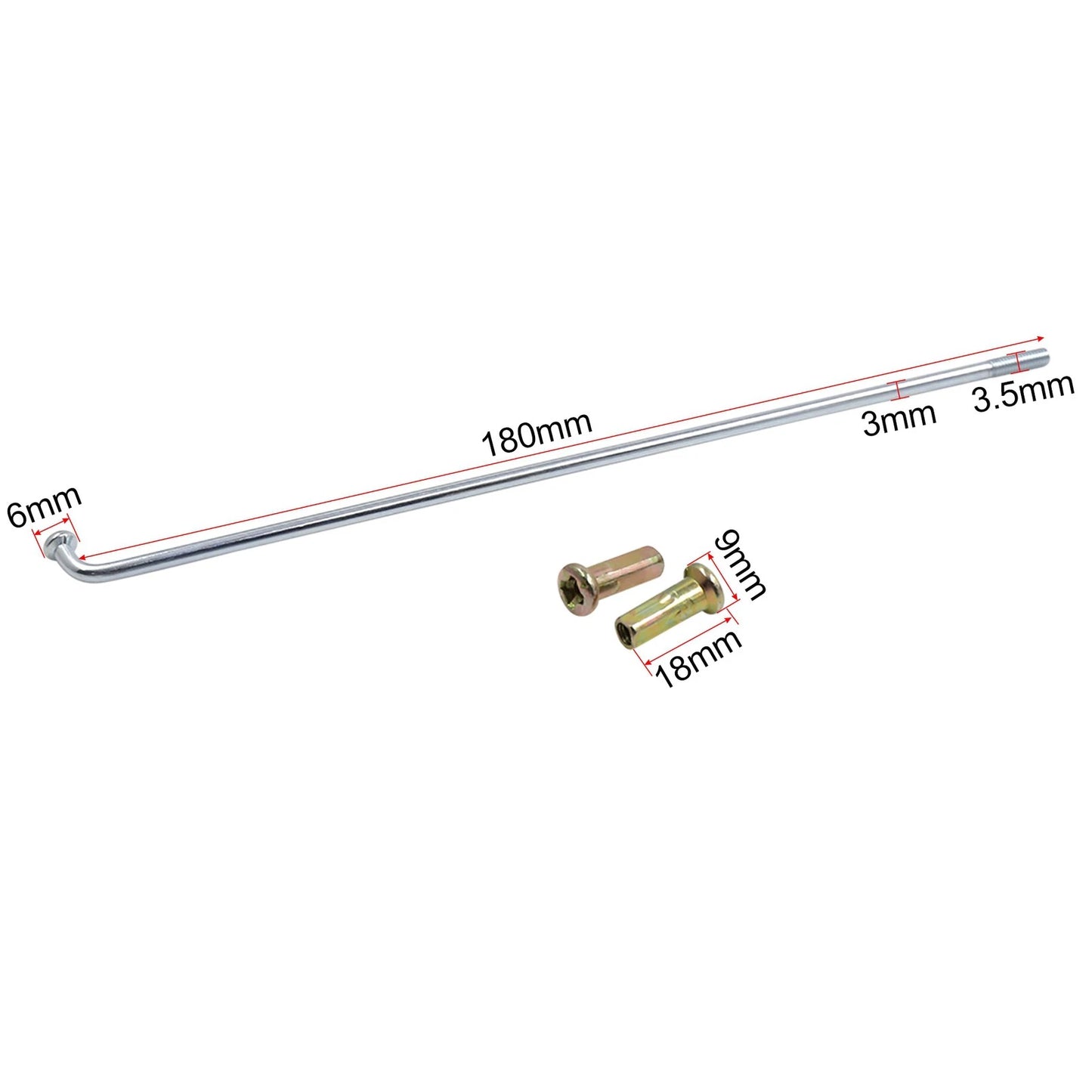 Rim Wheel Plated Spoke / 180mm / Spoke for Motorcycle