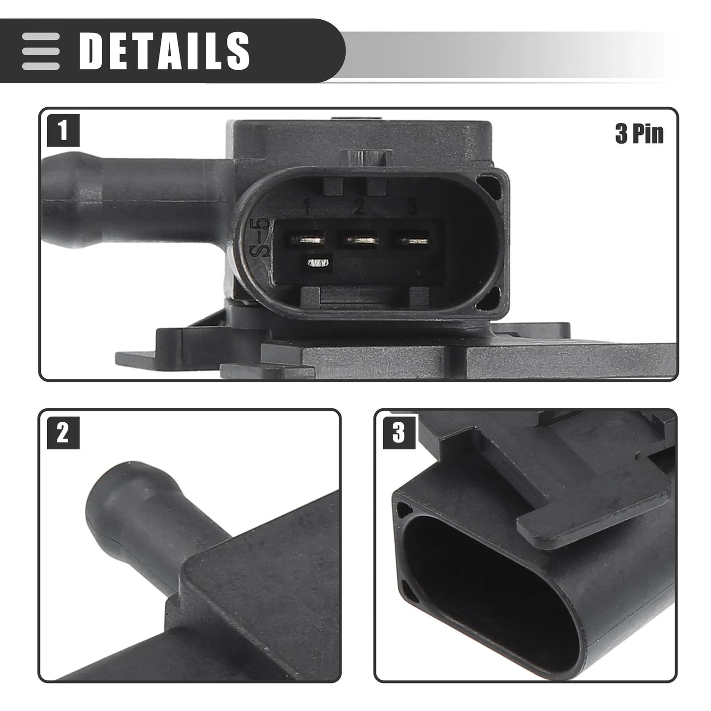Exhaust Pressure Sensor for BMW 1 Series E81 2006-2011 (2006-2011)