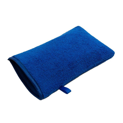 Car wash Gloves Reusable Clay Mitt for Detailing Blue