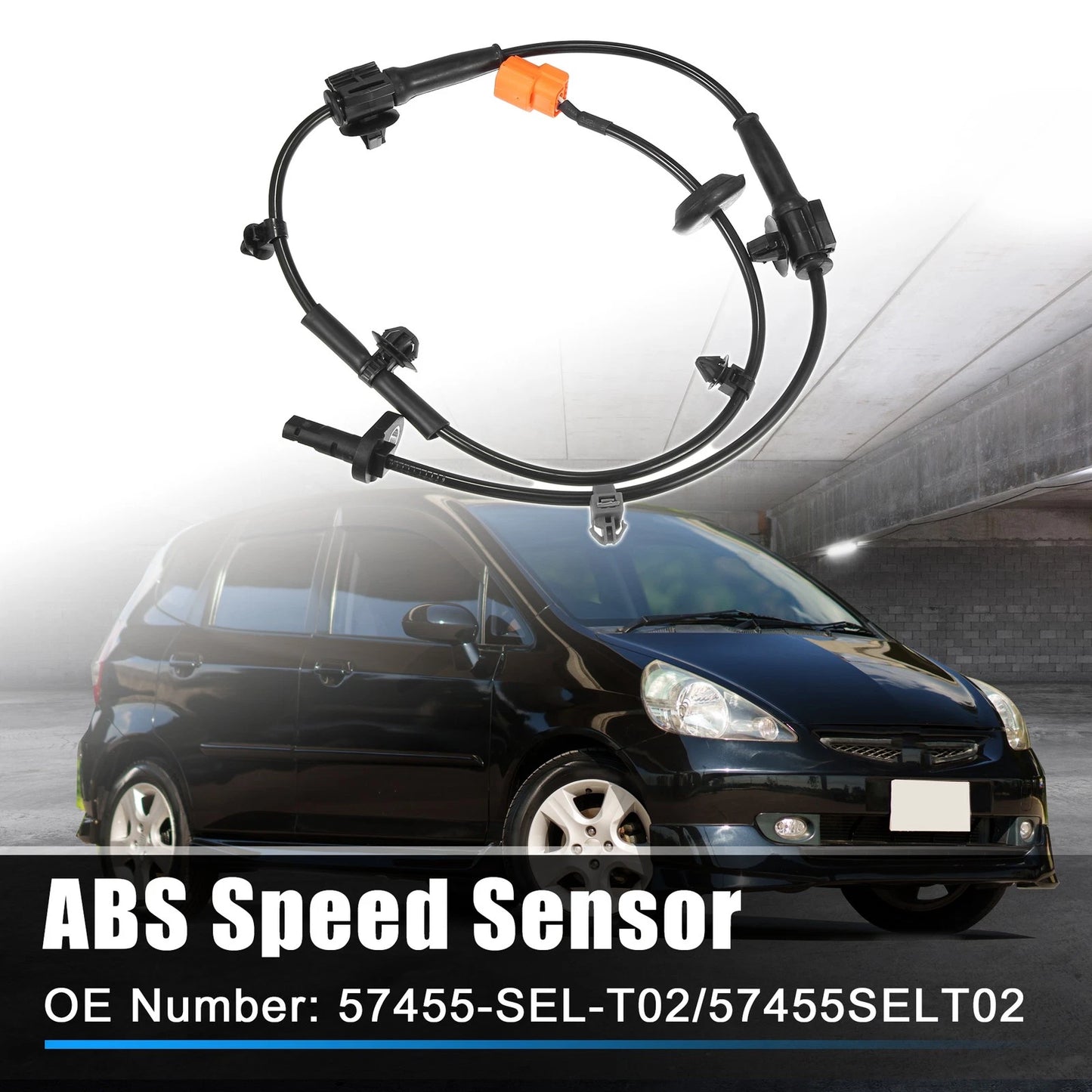 Front Left ABS Wheel Speed Sensor for Honda Jazz MK II (2002-2008)