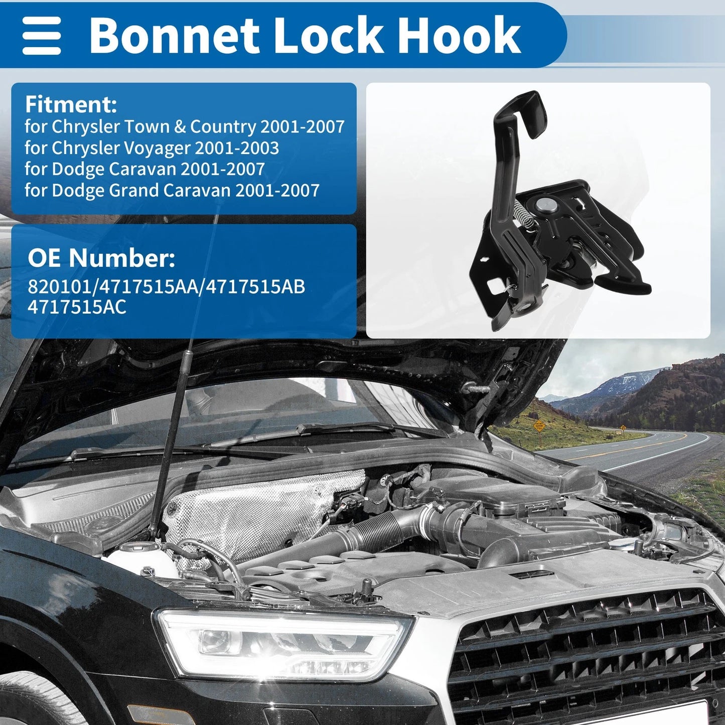 Hood Latch Assembly for Chevrolet Cobalt (2005-2010) 1 Pc