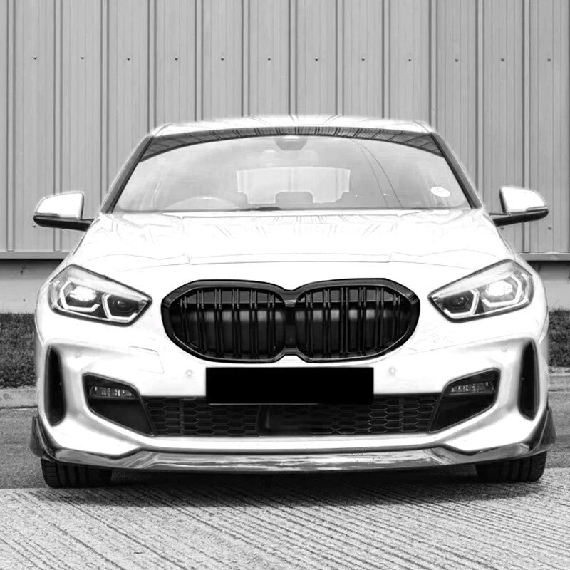 Front Bumper Hood Kidney Grille for BMW F40 1 Series (2019-2023) Glossy Black
