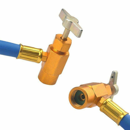 R134a AC Recharge Hose with Gauge for HVAC System