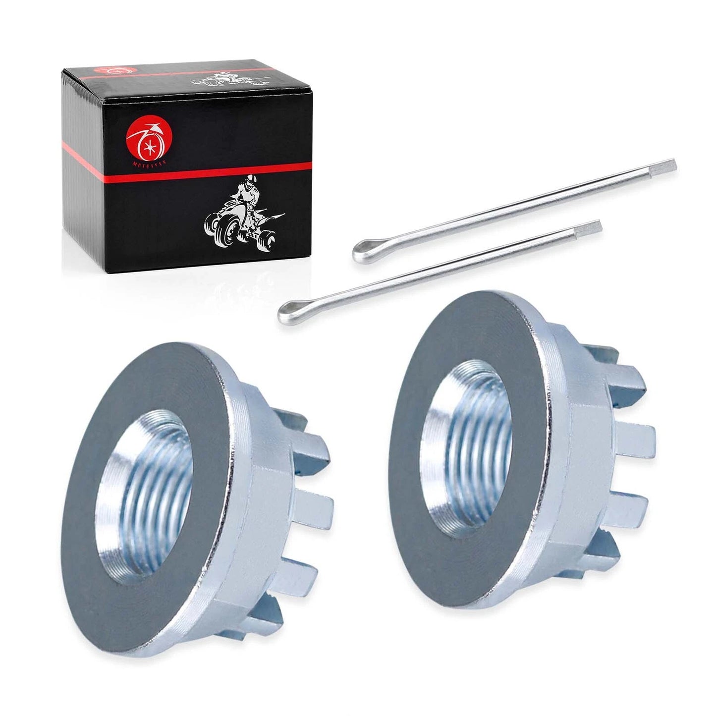 Rear Wheel Castle Nut & Pin for Honda TRX300/TRX350/TRX420/TRX500 2x4