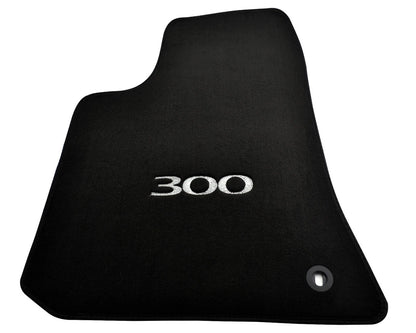 Floor Mats for Chrysler 300C 2004-2011 Black Tailored Carpets with Emblem