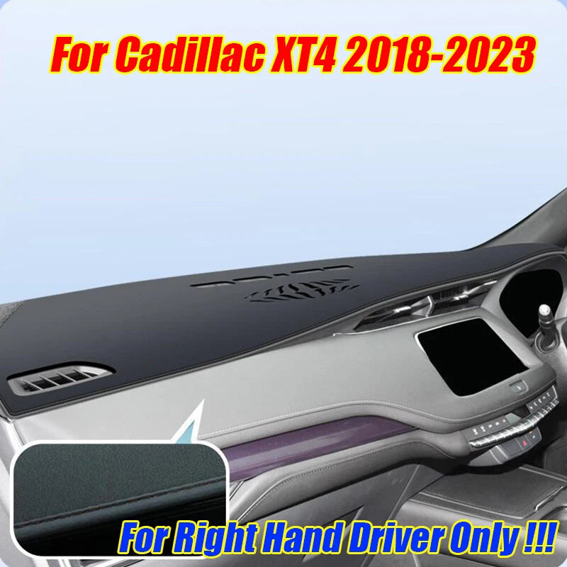 RHD Leather Dashboard Cover Dash Protector Pad Mat for Cadillac XT4 (2018–2023)
