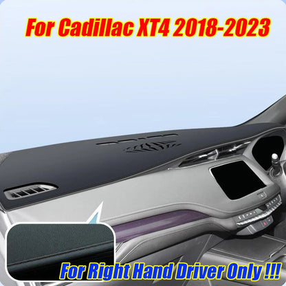 RHD Leather Dashboard Cover Dash Protector Pad Mat for Cadillac XT4 (2018–2023)