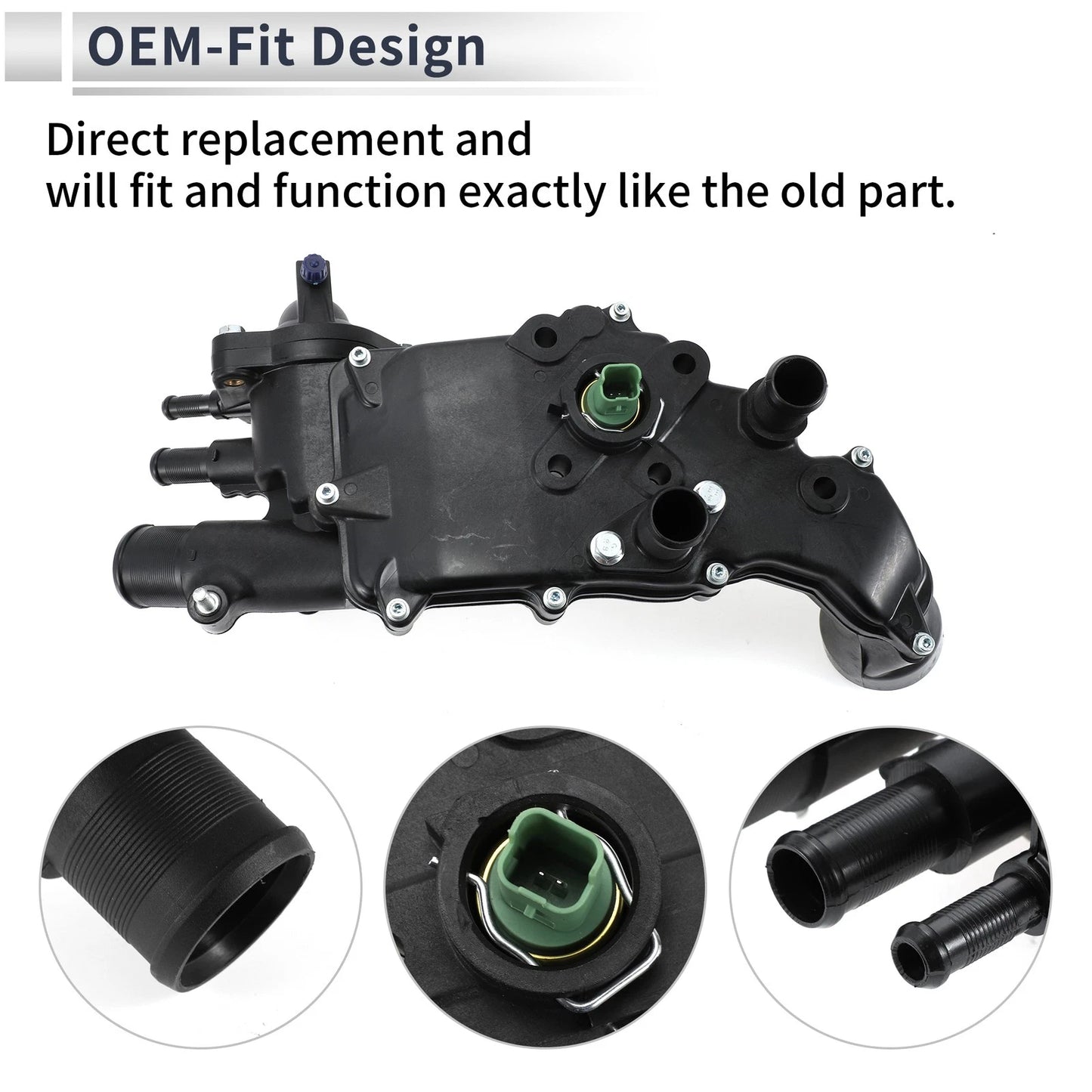 Engine Coolant Thermostat Housing for Peugeot Partner 307 406 (2000-2008)