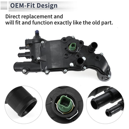 Engine Coolant Thermostat Housing for Peugeot Partner 307 406 (2000-2008)