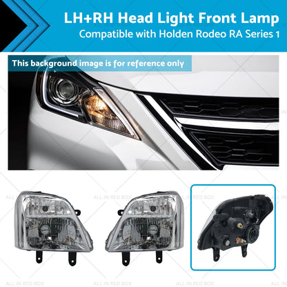 LH & RH Headlight Front Lamp for Holden Rodeo RA (2003-2007)