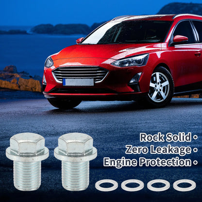M13x1.25 0.96" Engine Oil Drain Plug W/Gasket for Car/Motorcycle