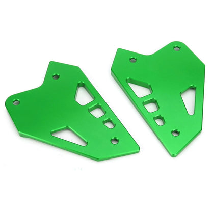 CNC Aluminum Heel Guard Set Green for Kawasaki Z900 (2017-2020)