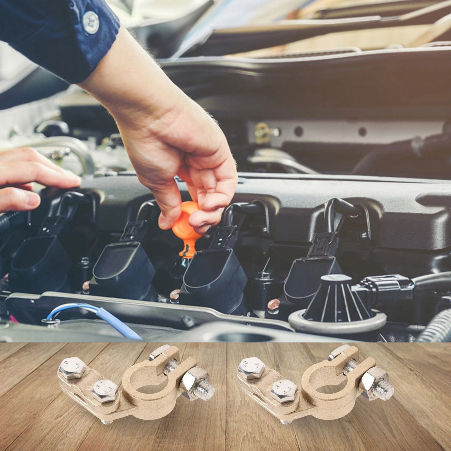 Bolt On Battery Connection Terminals 2 x for Automotive Use